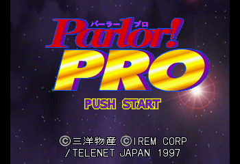 Parlor! Pro Title Screen